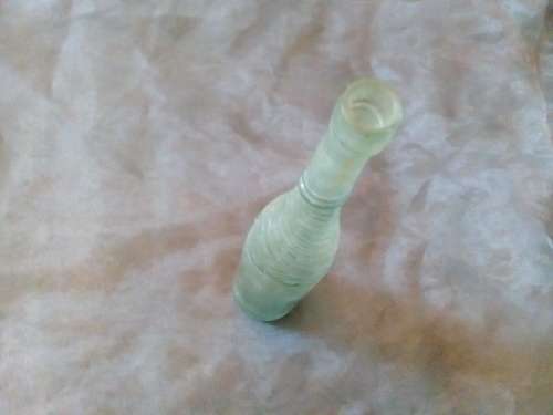 LOOK AT THIS BEAUTIFUL OLD GLASS BOTTLE - REAL NICE PIECE!!!!