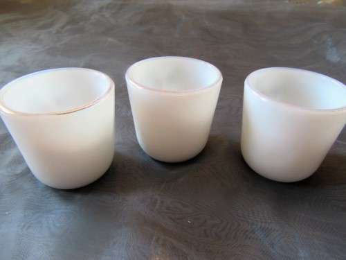 I HAVE 3 TINY EXQUISITE OPALEX GLASS CUPS - SUCH BEAUTIFUL PIECES!!!!