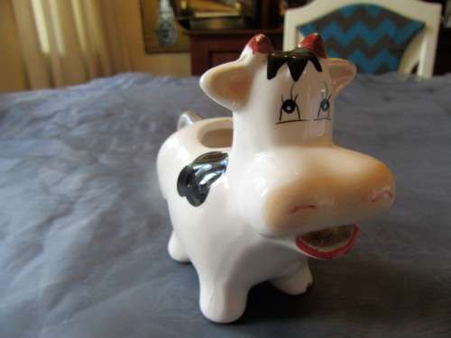 THIS IS A MUST HAVE CUTEST LITTLE COW SHAPED MILK JUG - EXQUISITE PIECE!!!!