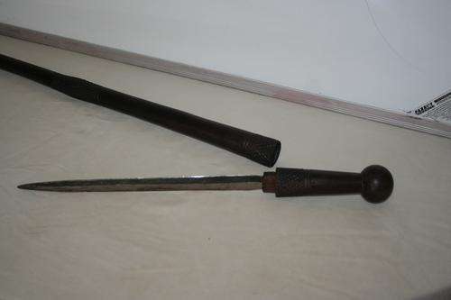 UNIQUE HAND MADE WALKING STICK WITH DAGGER HANDLE!