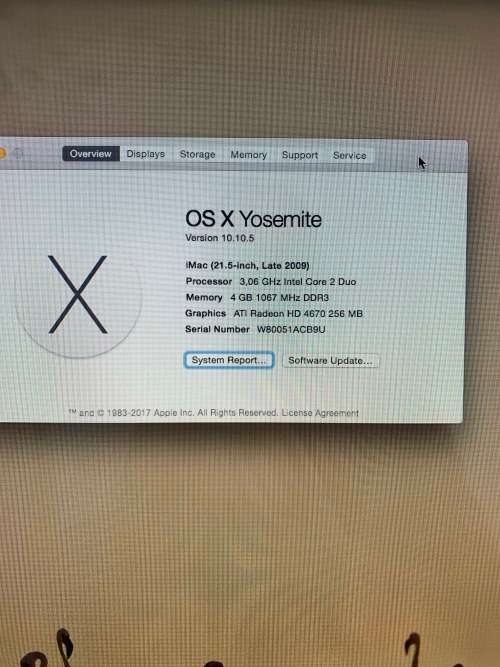 iMac 21.5 inch, Late 2009