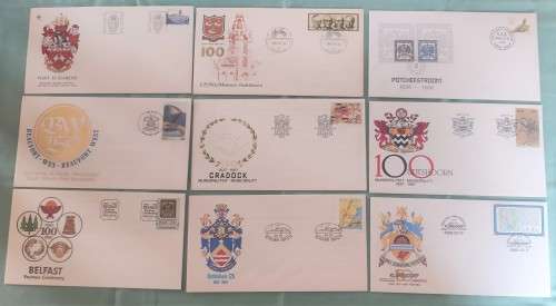 RSA -27 FDC`s  - Cities and Towns - Commemarative- 1 Bid on the Lot!