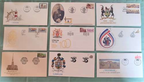 RSA -27 FDC`s  - Cities and Towns - Commemarative- 1 Bid on the Lot!