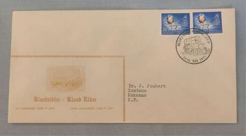 RSA- 1971 -Private FDC - Bloodrivier. - Uncommon