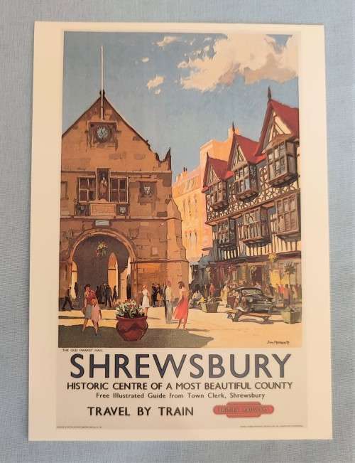 GB -Travel by Train - SHREWSBURY - Postcard