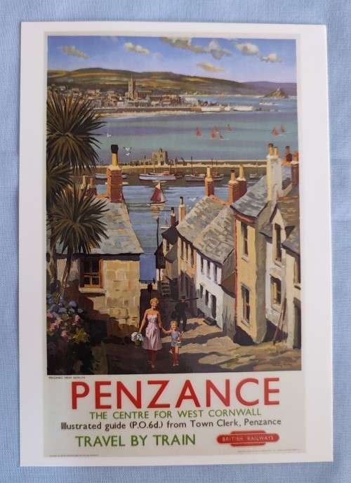 GB -Travel by Train - PENZANCE - Postcard