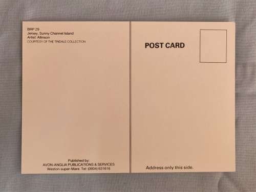 GB -Travel by Train - JERSEY - Postcard