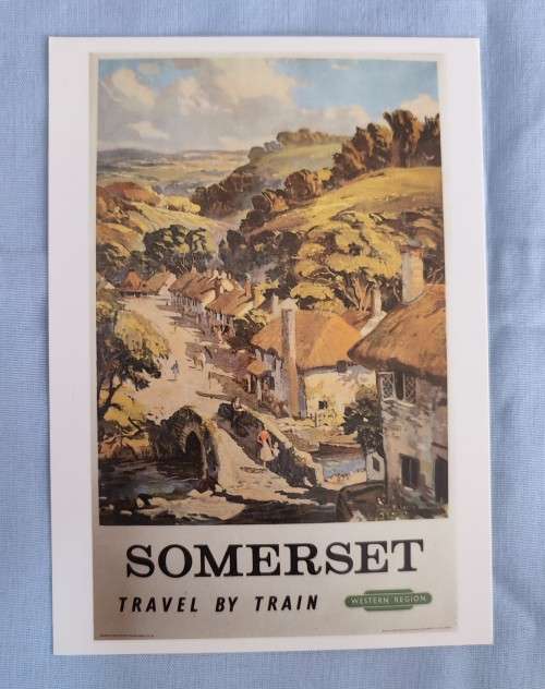 GB -Travel by Train - SOMERSET - Postcard