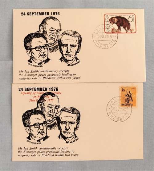 RHODESIA FDC 1976 : Opening of Geneva Convention  on Rhodesia - Uncommon