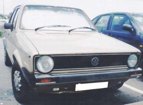VW CITI GOLF  84-92 HEAD LAMP INNER LEFT ``E