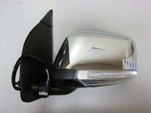 NISSAN NAVARA D.MIRROR LEFT CHROME AUTO FOLD WITH LAMP (07-)