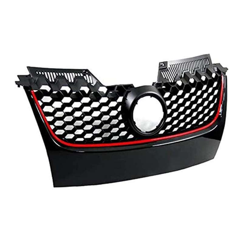 2004 2005 2006 2007 2008 VW GOLF MK5 GTI 04-08 Grille Grill With RED Molding