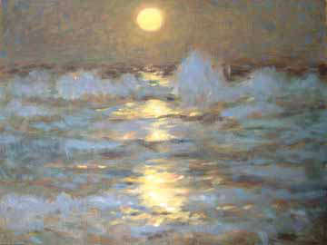 Seascape Original Oil on Canvas on Board by Fletcher  400x500