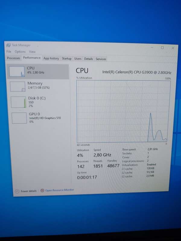 Intel Celeron G3900 ** 6-7th Gen CPU