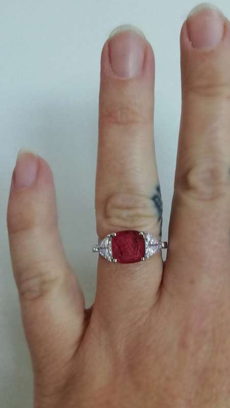 Authentic Turkish Ruby & Topaz Ring