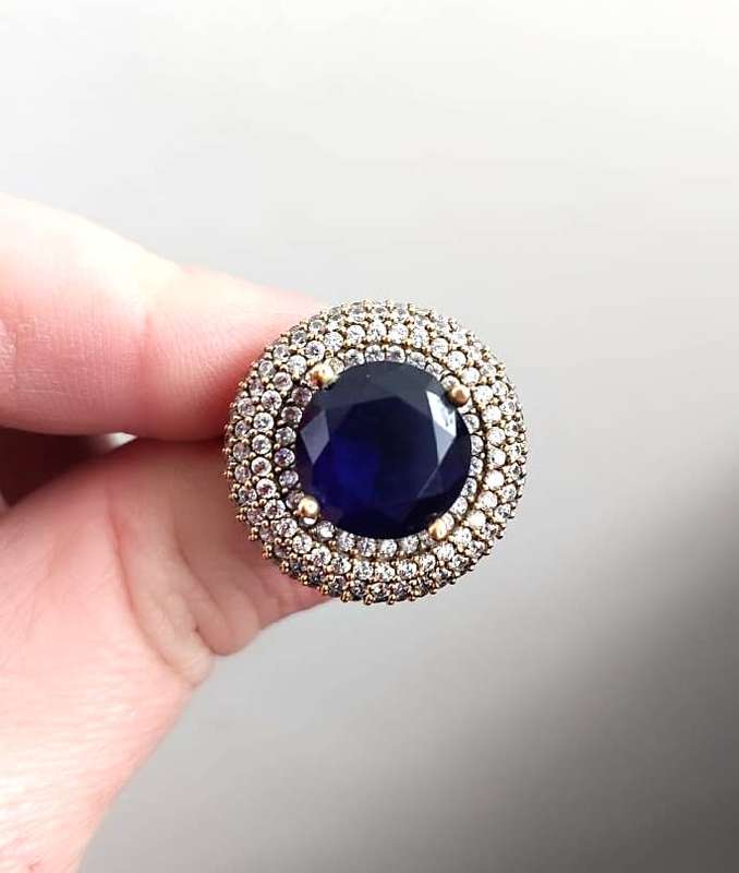 Authentic Turkish Sapphire Ring