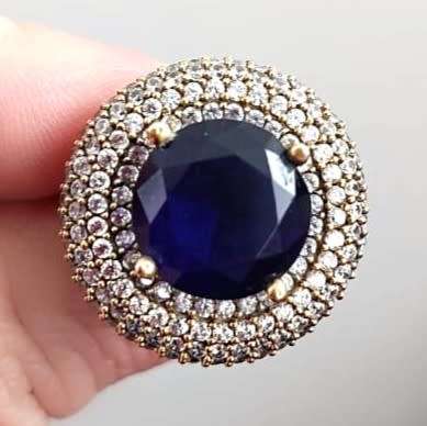 Authentic Turkish Sapphire Ring