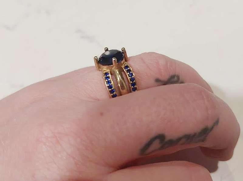 Authentic Turkish Sapphire Ring