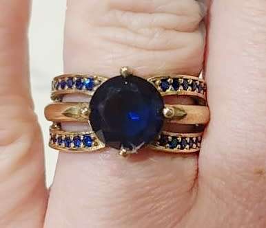 Authentic Turkish Sapphire Ring