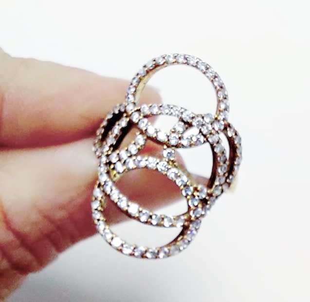 Modern Turkish Ring with Topaz Gemstones