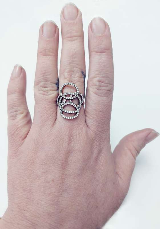 Modern Turkish Ring with Topaz Gemstones