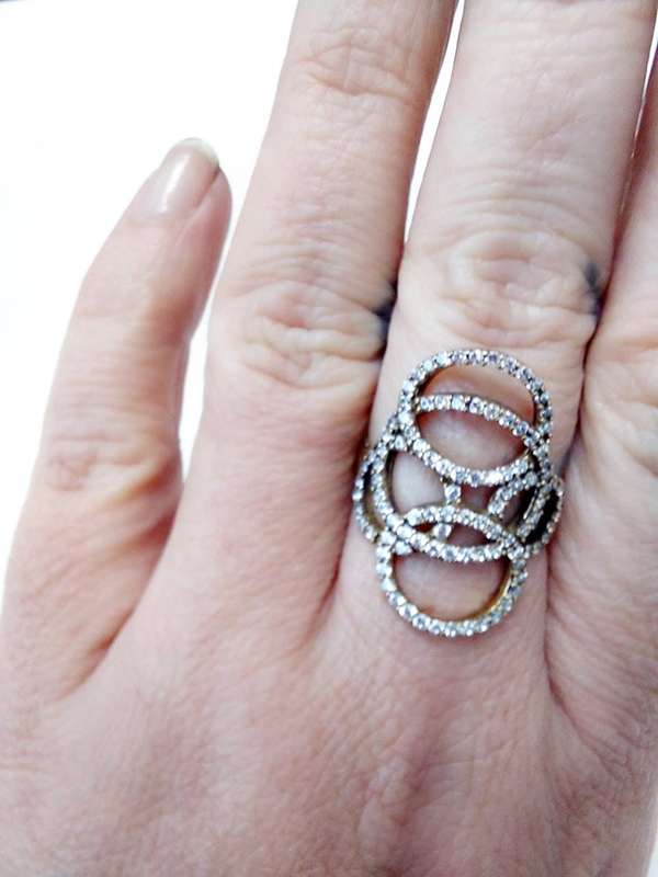 Modern Turkish Ring with Topaz Gemstones