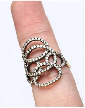 Modern Turkish Ring with Topaz Gemstones