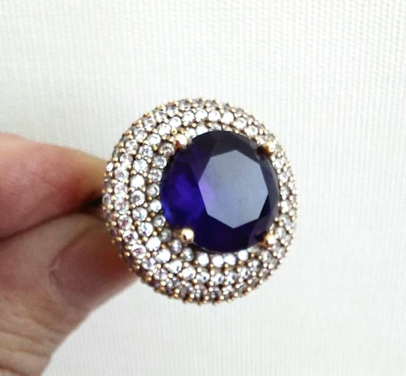 Authentic Turkish Sapphire Ring