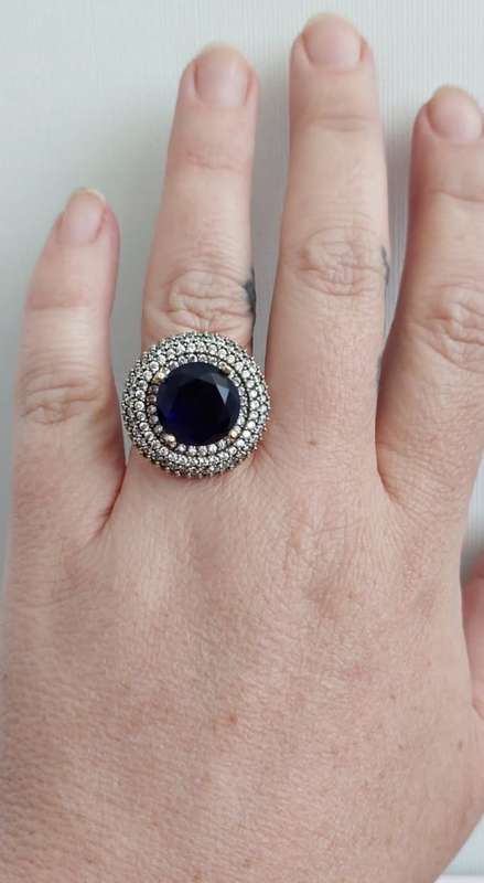 Authentic Turkish Sapphire Ring