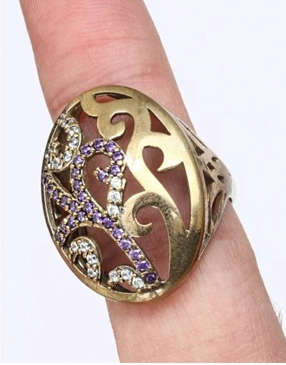 Authentic Turkish Amethyst Ring