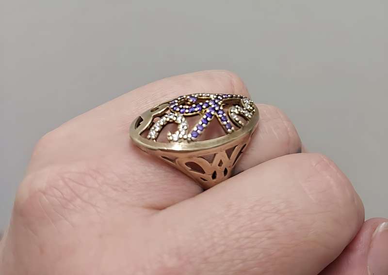 Authentic Turkish Amethyst Ring