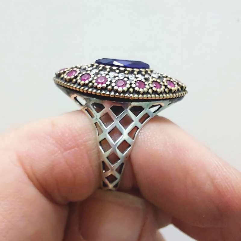Authentic Turkish Sapphire & Ruby Ring