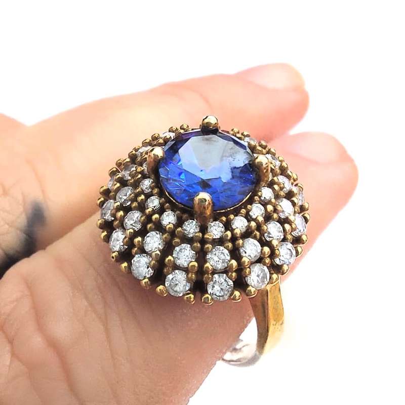 Authentic Turkish Sapphire Ring