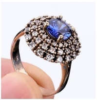 Authentic Turkish Sapphire Ring