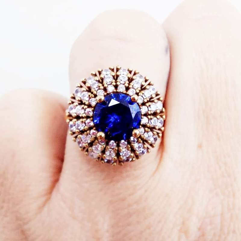 Authentic Turkish Sapphire Ring