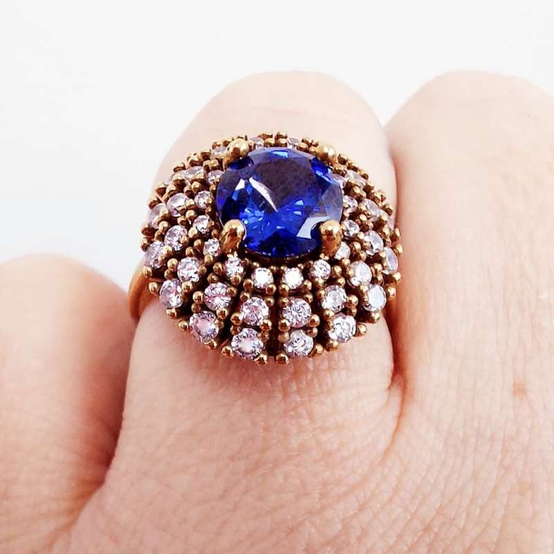 Authentic Turkish Sapphire Ring