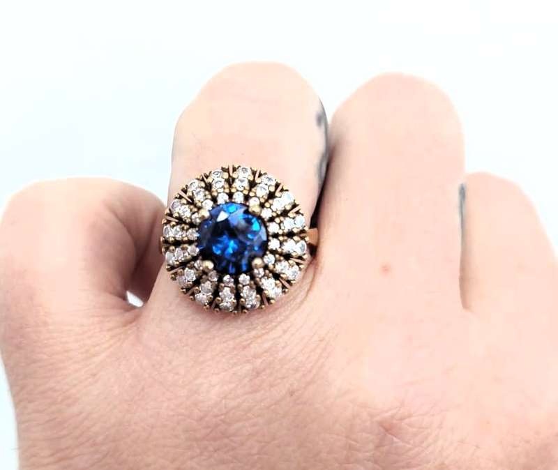 Authentic Turkish Sapphire Ring