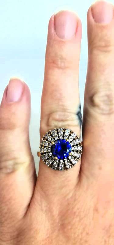 Authentic Turkish Sapphire Ring