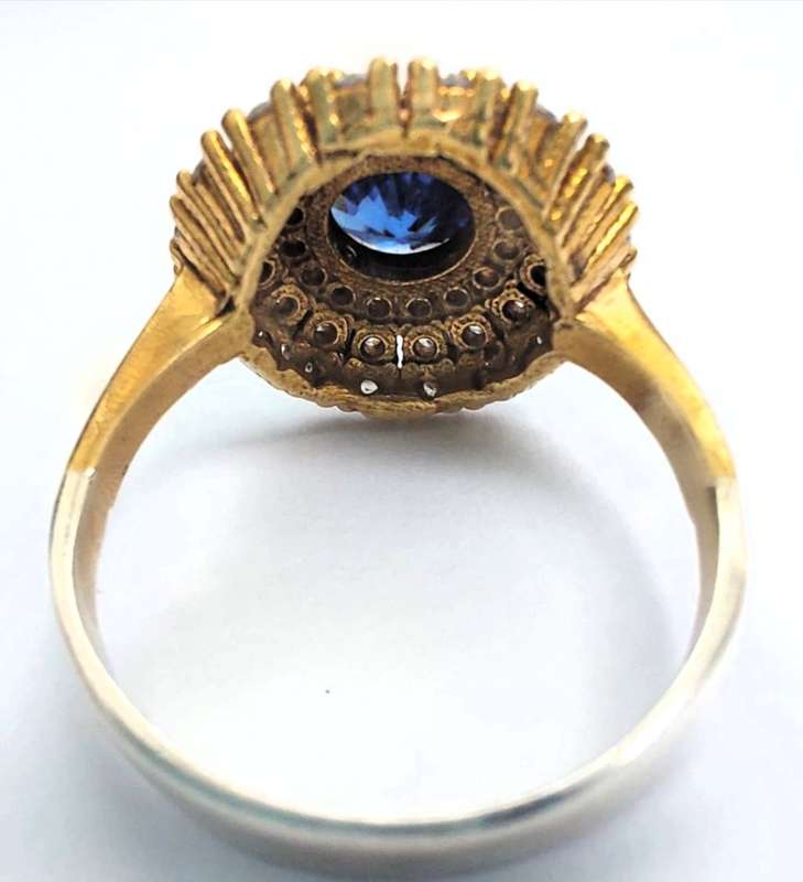 Authentic Turkish Sapphire Ring