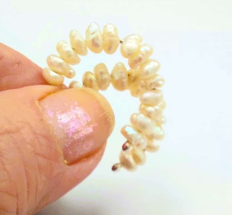 925 Sterling Silver Freshwater Pearl Hoops