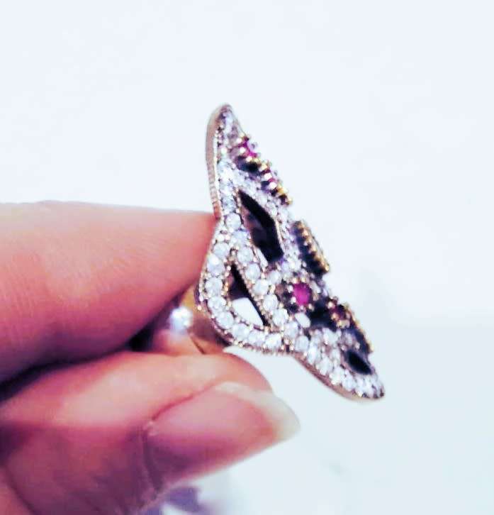 Authentic Turkish Ruby & Topaz Ring