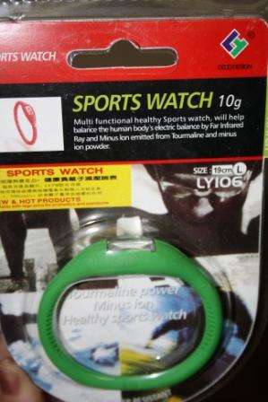 GREEN - SPORTS WATCH - TOURMALINE POWER MINUS IO HEALTHY SPORTS WATCH