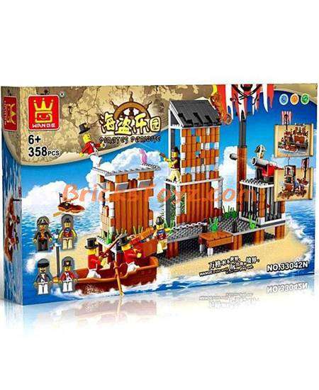 358pc Pirates Paradise Building blocks! 100% Lego compatible!