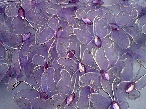 Purple decor butterflies