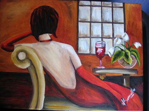 Cocktail Hour  01      [300x400mm ]      by South African Artist dSomm'ville