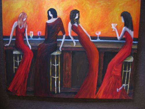 Ladies Night   ---  BIG  ---    [600x800mm ]      by South African Artist dSomm'ville