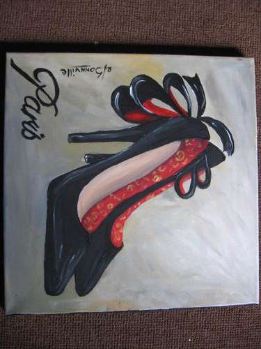 Shoes  -  Paris   [300x300mm]     by South African Artist dSomm'ville