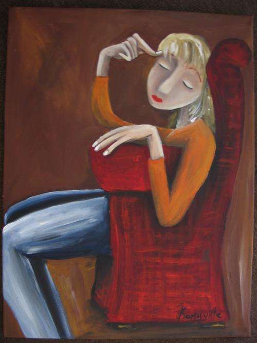 Meditation     [300x400mm]     by South African Artist dSomm'ville