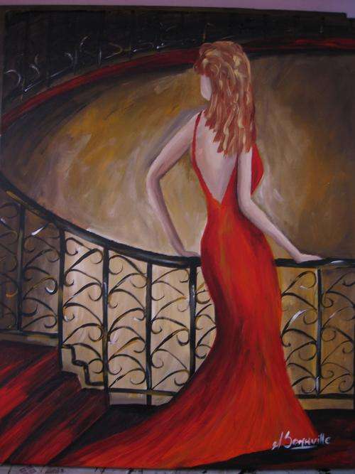 The Spiral  Staircase     500x400mm     by South African Artist dSomm'ville