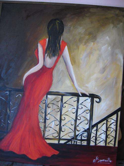 ....once, Upon a   Staircase     500x400mm     by South African Artist dSomm'ville